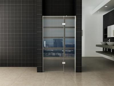 Wiesbaden Turn draaideur met vast paneel helder glas 140x200 cm Wiesbaden Turn draaideur met vast paneel helder glas 140x200 cm