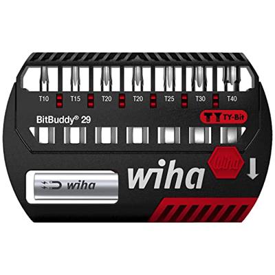 Wiha Bitset BitBuddy® TY-bit 29 mm Pozidriv, TORX® 9-delig 1/4" C6,3 - 42139 - 42139