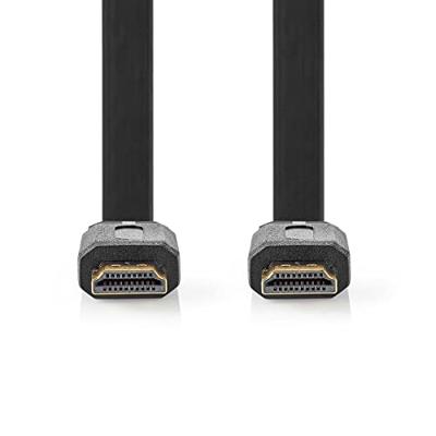 Platte High Speed HDMI-kabel met Ethernet | HDMI-connector - HDMI-connector | 3,0 m | Zwart Platte High Speed HDMI-kabel met Ethernet | HDMI-connector - HDMI-connector | 3,0 m | Zwart
