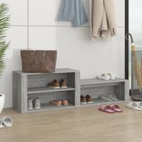 VidaXL Schoenenkast 150x35x45 cm bewerkt hout grijs sonoma - thumbnail