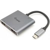 Equip 133484 usb-c 4 in 1 dual hdmi adapter - thumbnail