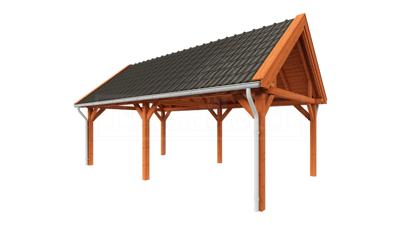 Trendhout Zadeldak XL overkapping 770x440 cm Lariks/Douglas blank- Zadeldak- Hout- Trendhout