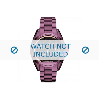 Horlogeband Michael Kors MKT5017 Staal Paars 22mm