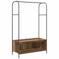 VidaXL Kledingrek bruin eiken 100 x 44 x 160 cm bewerkt hout - thumbnail