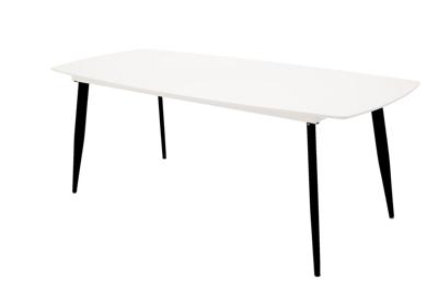Nohr Eettafel 'Austina' 240 x 100cm, kleur Wit/Zwart