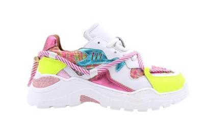 DWRS Kids Jupiter Tweed J5554KC-02-5377 Roze / Geel-35 maat 35