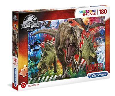 Clementoni supercolor puzzel jurassic world 180 stukjes