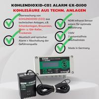 Schabus GX-D500 Kooldioxidemelder Met externe sensor werkt op het lichtnet Detectie van Kooldioxide - thumbnail