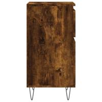 Dressoirs 2 st 40x35x70 cm bewerkt hout gerookt eikenkleurig - thumbnail