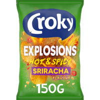Croky Chips Explosions Hot & Spicy Sriracha 150g bij Jumbo - thumbnail