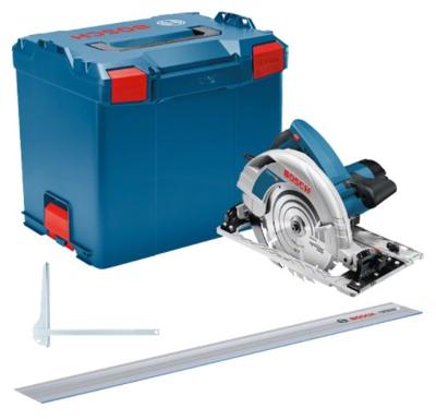 Bosch Blauw GKS 85 G Professional Cirkelzaag | 2200 W | 235 mm + geleiderail FSN 1400 - 0615990M92 Bosch Blauw GKS 85 G Professional Cirkelzaag | 2200 W | 235 mm + geleiderail FSN 1400 - 0615990M92