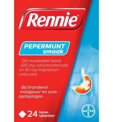 Rennie Pepermunt 24 Kauwtabletten