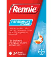 Rennie Pepermunt 24 Kauwtabletten - thumbnail