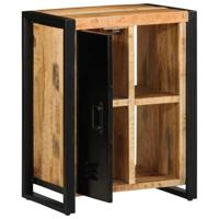 Dressoir 55x35x70 cm massief ruw mangohout - thumbnail