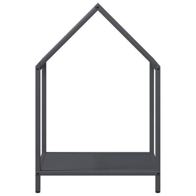 Brandhoutrek 40x25x60 cm koudgewalst staal antracietkleurig Brandhoutrek 40x25x60 cm koudgewalst staal antracietkleurig