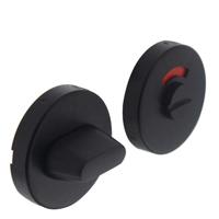 Intersteel WC-sluiting verdekt ø53x10mm met stift 8x8mm - RVS/mat zwart - thumbnail