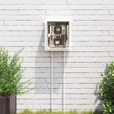 VidaXL Bedieningskast grijs 30 x 16,5 x 35 cm abs kunststof