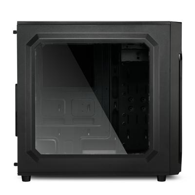 Sharkoon Sharkoon VG6-W RGB - Tower - ATX - Seitenteil mit Fenster (Acryl) Midi-tower PC-behuizing Zwart