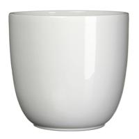 Mica Decorations bloempot Tusca rond 25x23 cm wit - thumbnail