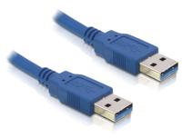 Delock 82537 USB-kabel USB 3.2 Gen1 USB-A stekker, USB-A stekker 5.00 m Blauw Vergulde steekcontacten - thumbnail