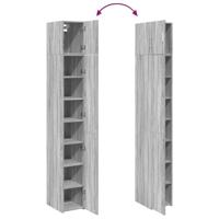 Opbergkast smal 30x42,5x225 cm bewerkt hout grijs sonoma eiken - thumbnail
