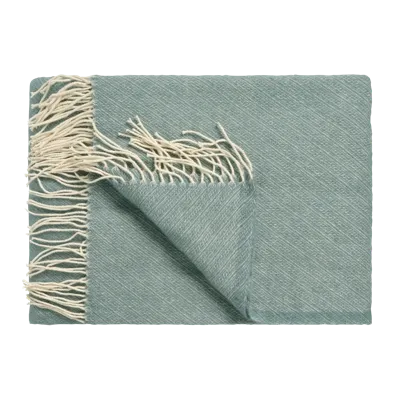 Vandyck home benevento plaid pearl blue bedsprei