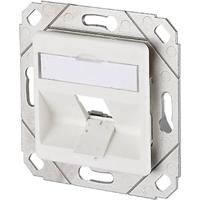 Metz Connect Modul Dose 1Port UPk unbest.RW Netwerkdoos Inbouw (in muur) Inzet met centraalstuk Zonder connectoren 1 poort Zuiver wit (RAL 9010) - thumbnail