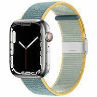 Nylon bandje met klemsluiting - Teal - Geschikt voor Apple Watch 44mm / 45mm / 46mm / 49mm - thumbnail