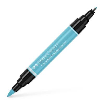 Faber Castell Tekenstift Pitt Artist Pen duo marker - 154 licht kobalt turquoise
