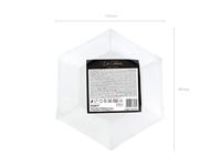 Bordjes Zwart Sterretjes (6st) - thumbnail