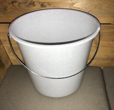 Emmer 10 L met stalen hengsel grijs (set van 2) Emmer 10 L met stalen hengsel grijs (set van 2)