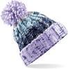 Beechfield CB486 Corkscrew Pom Pom Beanie - Lavender Fizz - One Size - thumbnail