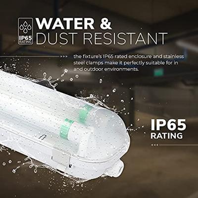 LED TL armatuur 120cm dubbel - T8 (G13) - 36 Watt 5760 lumen (160lm/W) - 3000K warm wit (830) - Koppelbaar - Flikkervrij - IP65 waterdicht - LED TL Lamp LED TL armatuur 120cm dubbel - T8 (G13) - 36 Watt 5760 lumen (160lm/W) - 3000K warm wit (830) - Koppelbaar - Flikkervrij - IP65 waterdicht - LED TL Lamp
