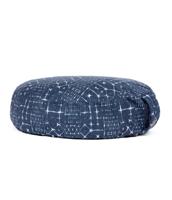 Manduka Meditatie Kussen Rond Katoen Blauw - Star Dye - thumbnail