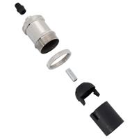 Lamphouders 2 st nikkel satijn E27 - thumbnail