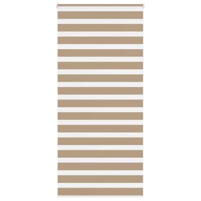 VidaXL Zebra blind 105x200 cm stofbreedte 100,9 cm polyester zandbruin VidaXL Zebra blind 105x200 cm stofbreedte 100,9 cm polyester zandbruin