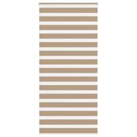 VidaXL Zebra blind 105x200 cm stofbreedte 100,9 cm polyester zandbruin - thumbnail