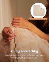Duux Yentl Overblanket Bubble Rabbit Faux Fur (200x 2000) Elektrische deken Beige - thumbnail