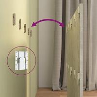 Hoofdbord met kastjes bewerkt hout betongrijs - thumbnail