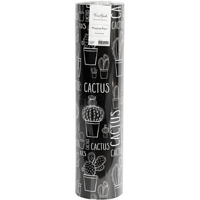 Creativ Company Inpakpapier, cactus, b: 50 cm, 80 gr, 5 m/ 1 rol
