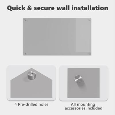 VidaXL Keuken spatscherm lichtgrijs 110 x 60 cm gehard glas