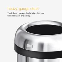 Simplehuman Afvalemmer Bullet Open 60 liter (zilver) - thumbnail