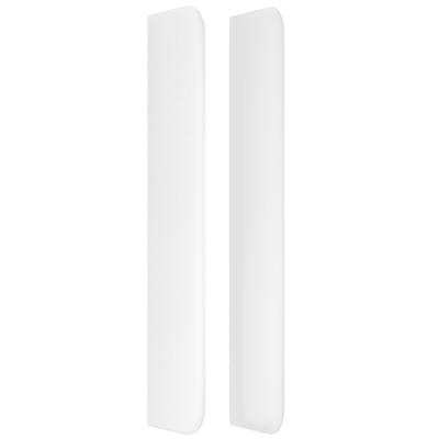 Boxspring met matras kunstleer wit 180x200 cm - thumbnail