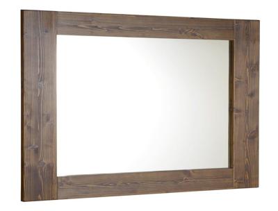 Spiegel met Houten Frame Sapho Brand 100x80 cm Gebeitst Sparrenhout