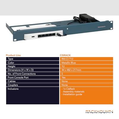 R RACKMOUNT·IT | RM-CI-T12 | Rackmontagekit voor Meraki Go GX20