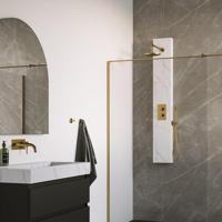 Thermostatisch Douchepaneel BRAUER Gold Edition 2-weg Calacatta gold SET 01 - thumbnail