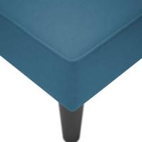 Chaise longue met rechterarmleuning fluweel blauw - thumbnail