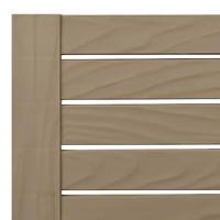 Ligbed 155x58x83 cm polypropeen lichtbruin - thumbnail