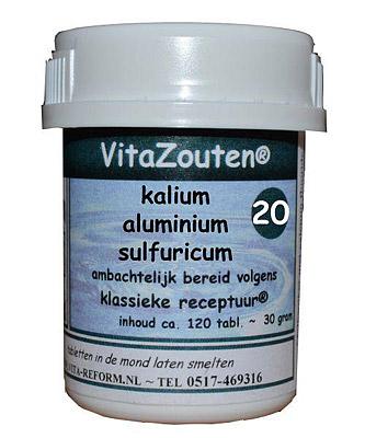 Vitazouten Kalium aluminium sulfuricum VitaZout nr. 20 120 Tabletten