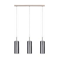 Eglo Eetkamer hanglampSelvino 3-lichts RVS met smoke glas - 98695 - thumbnail